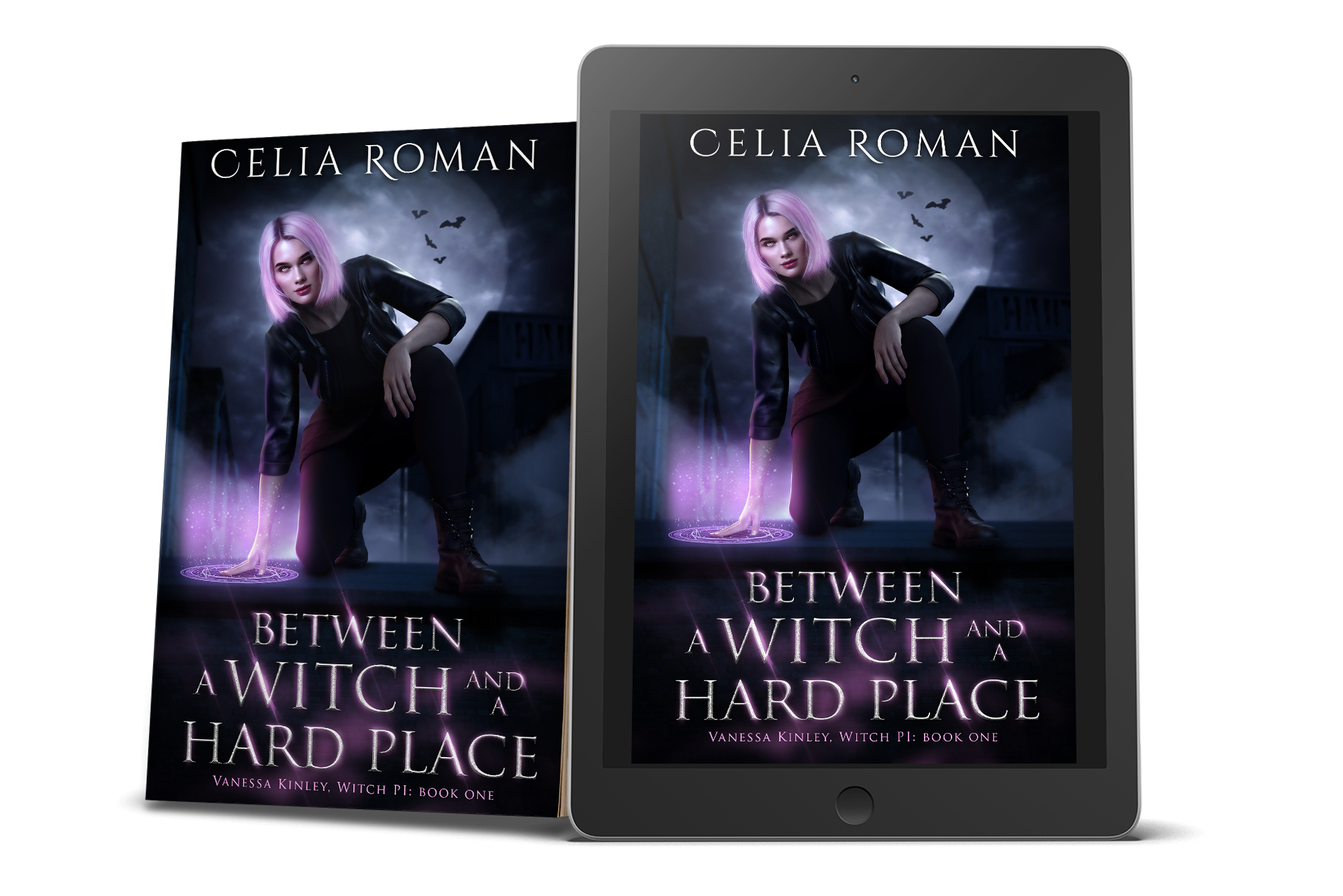 Between a Witch and a Hard Place (Vanessa Kinley, Witch PI, Book 1) by Celia Roman